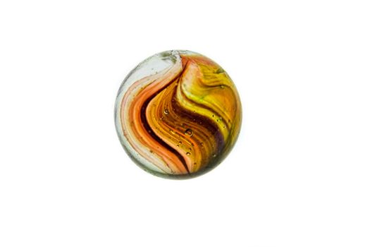air bubbles in glass ball