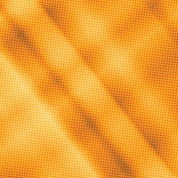 90-s style. Creative illustration in halftone style with orange gradient. Abstract colorful geometric background. Pattern for wallpaper, web page, textures.