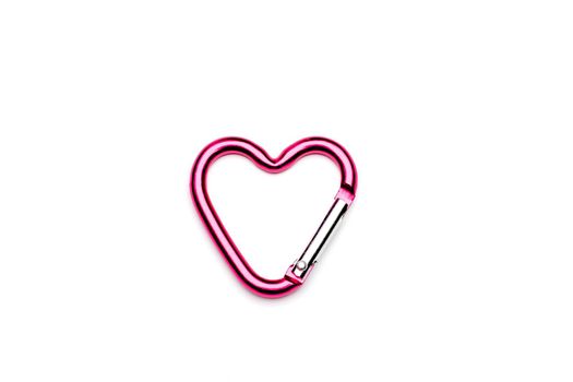 steel red heart carbine lie on violet