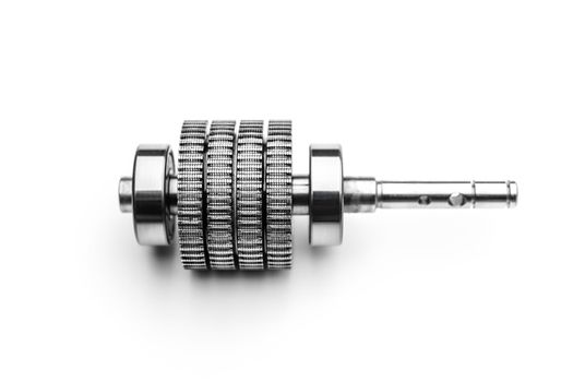 Stepper motor rotor on white