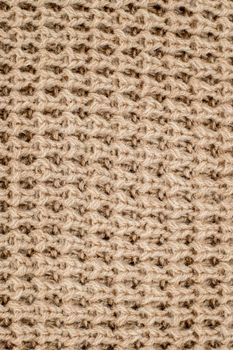 The texture of a knitted woolen fabric