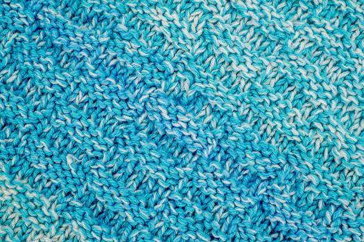 The texture of a knitted woolen fabric
