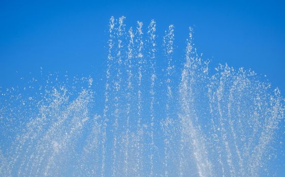 Water game at an artesian fountain