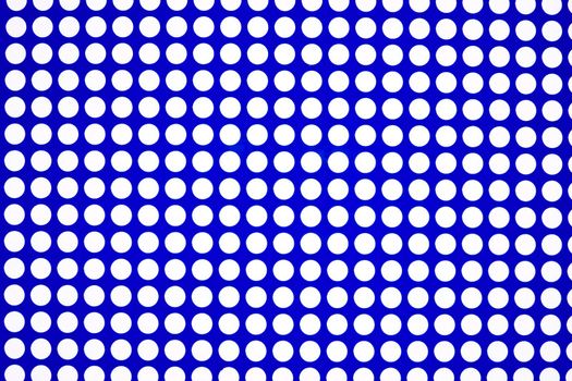 white dots on a blue background