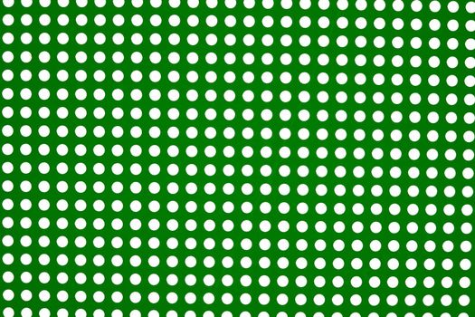 white dots on a green background