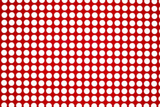 white dots on a red background