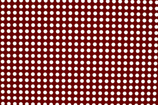 white dots on a red background