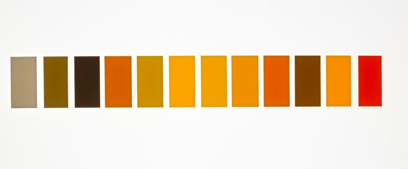 yellow color palette samples on white background