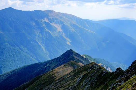 Suny day in  Romanian mountains, Fagaras, Sibiu county