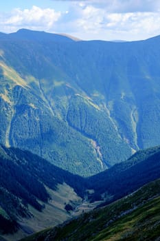 Suny day in  Romanian mountains, Fagaras, Sibiu county