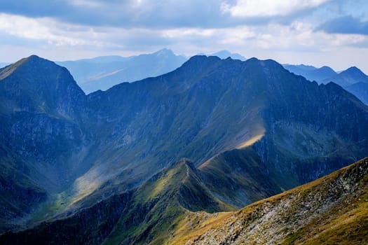 Suny day in  Romanian mountains, Fagaras, Sibiu county