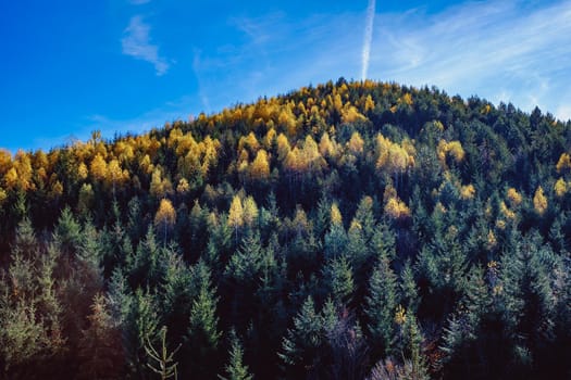 beautiful autumn landscapes in the Romanian mountains, Fantanele village area, Sibiu county, Cindrel mountains, Romania