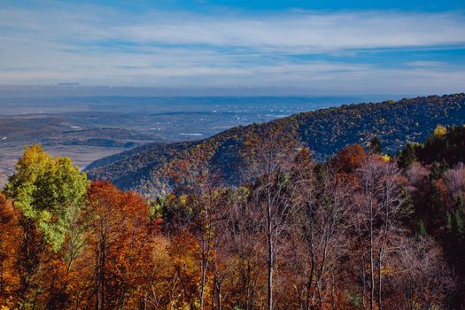 beautiful autumn landscapes in the Romanian mountains, Fantanele village area, Sibiu county, Cindrel mountains, Romania