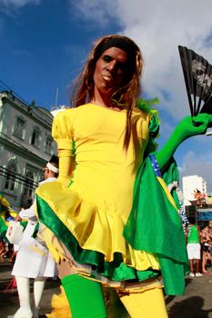 salvador, bahia / brazil - september 8, 2013: people are seen during gay pride parade in the city of Salvador.