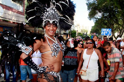 salvador, bahia / brazil - september 8, 2013: people are seen during gay pride parade in the city of Salvador.