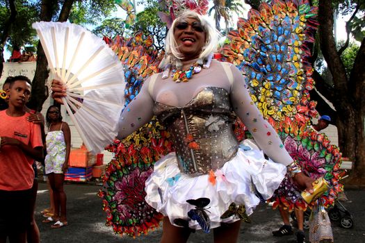 salvador, bahia / brazil - september 8, 2013: people are seen during gay pride parade in the city of Salvador.