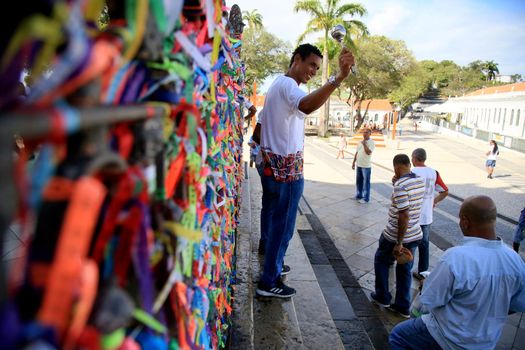 salvador, bahia/brazil - Nov. 8, 2019: View of the Bonfim Church in Salvador.