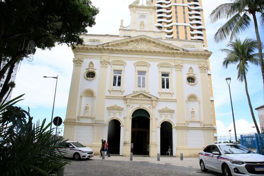 salvador, bahia, brazil - december 14, 2020: view of the parish of Nossa Senhora da Vitoria in the city of Salvador.
