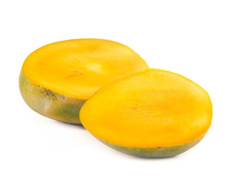 the mango fruit isolated on white background
