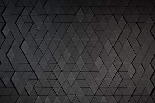 background of a variety of triangles. 3d render