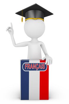 book with the flag of France and the man in the hat Masters