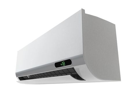 wall unit air conditioner on a white background