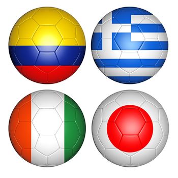 balls with flags