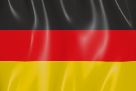  germany state flag tossed in the wind