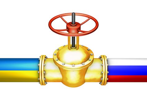gold valve connects the Russian and Ukrainian pipeline