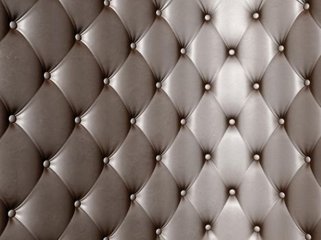 dark and shiny leather upholstery 3d render