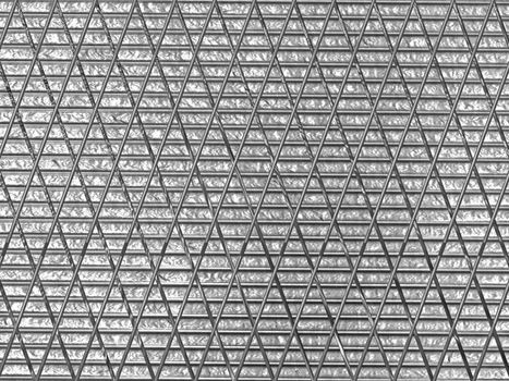texture-mesh metal against the gray metal