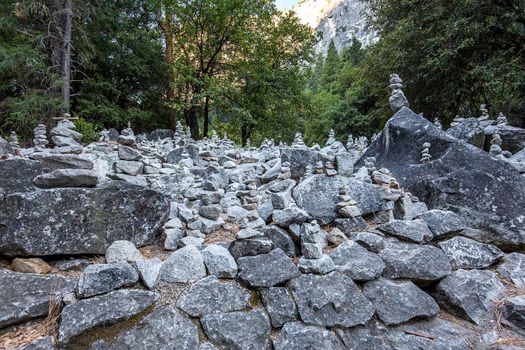 Yosemite valley at the sunrise, Yosemite national park, California, usa