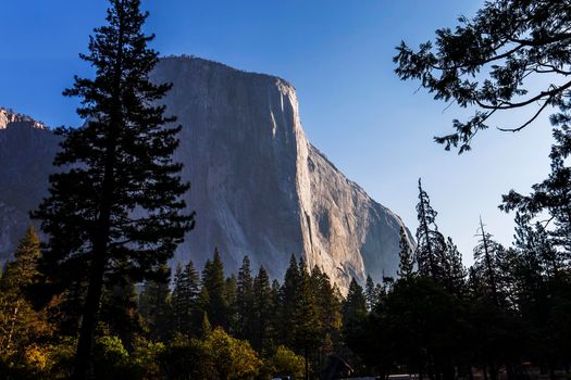 Yosemite valley at the sunrise, Yosemite national park, California, usa