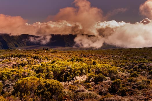 Piton de la Fournaise volcano, Reunion island, indian ocean, France