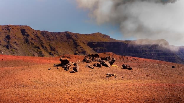 Piton de la Fournaise volcano, Reunion island, indian ocean, France