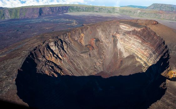 Piton de la Fournaise volcano, Reunion island, indian ocean, France