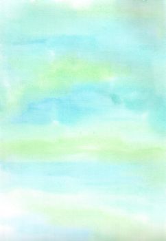 Blue and green watercolor background