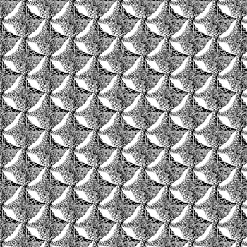 Ethnic black and white pattern. Zenart abstract background.