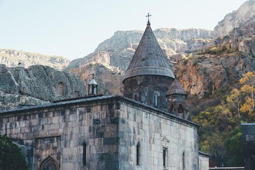 Monastery Geghard in the Kotayk province of Armenia, UNESCO World Heritage Site, Asia