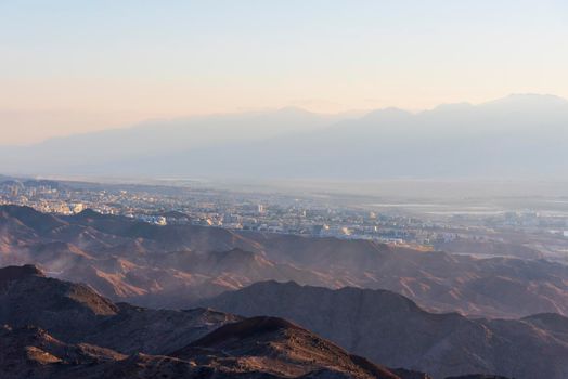 Mars like Landscape, Shlomo mountain, Eilat Israel. Southern District. High quality photo