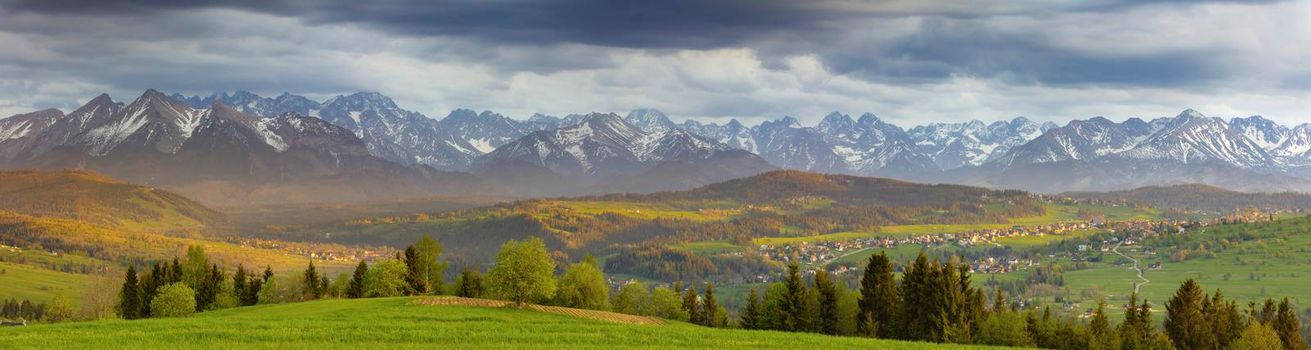 View from Czarna Gora. Czarna Gora, Lesser Poland, Poland.