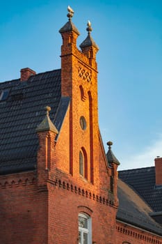 Old architecture of  Darlowo. Darlowo, West Pomerania, Poland.