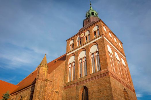 Church in Gryfice. Gryfice, Pomerania, Poland.