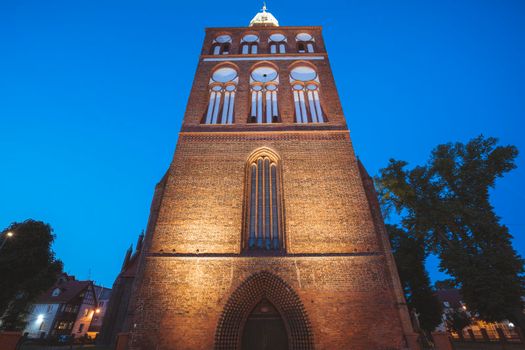 Church in Gryfice. Gryfice, Pomerania, Poland.