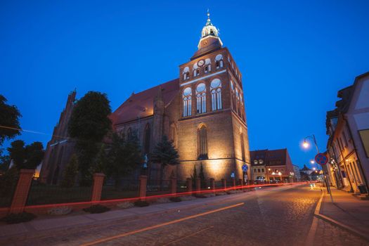 Church in Gryfice. Gryfice, Pomerania, Poland.