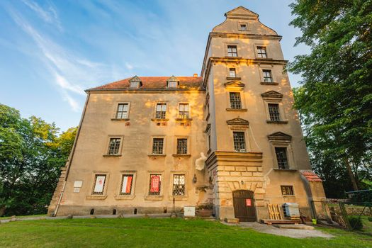Old Castle in Ploty. Ploty, West Pomerania, Poland.