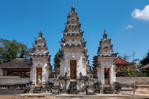 Hindu Temple near village Kampung Toyapakeh in Nusa Penida island, Bali, Indonesia