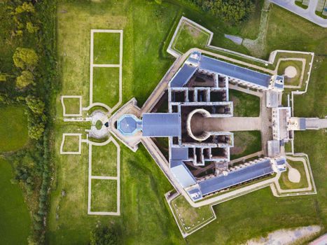 Krzyztopor Castle at sunset. Ujazd, Holy Cross, Poland.
