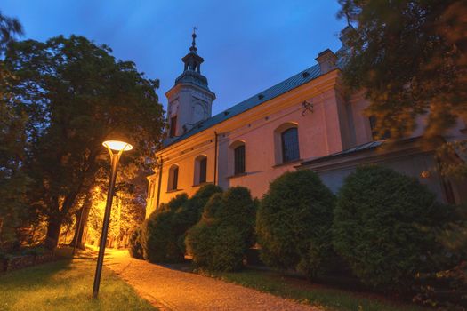 Church in Czersk. Czersk, Masovia, Poland.