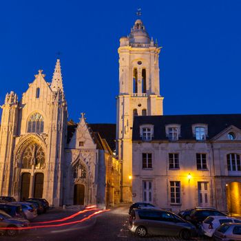 St Pierre Church in Senlis. Senlis, Hauts-de-France, France.